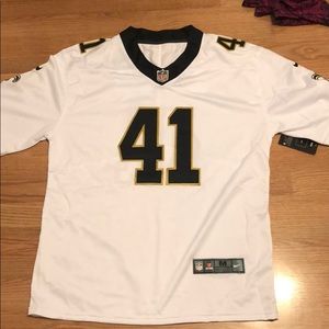 alvin kamara•white jersey stitched